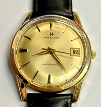 Gents Automatic Gold Plated Hamilton Wristwatch
