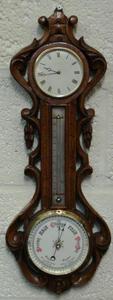 Oak Cased Late C19th with Clock
