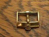 Vintage Rolex Gold Plated Pin Buckle 16mm