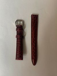 New 14mm Red Crocodile Oris Strap New 1/2 14 18 With Buckle 07 11418
