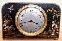 French 8 day Chinoiserie Decorated Time Piece