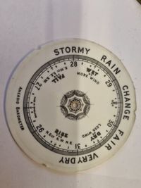 Antique Porcelain Barometer Dial