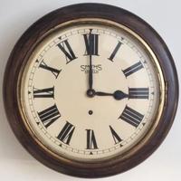 English Smiths of Enfield 8 Day Time Piece Dial Clock