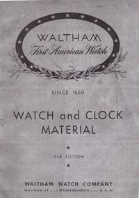 Waltham Calibre 1883 Size 18s Parts Guide