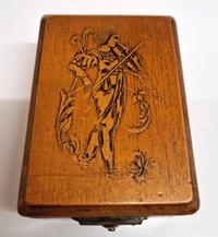 Late C19th Wooden Pocket Watch Box / Stand