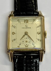 Gents Gold Vintage Helbros Wristwatch