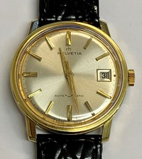Gents Helvetia Gold Plated Automatic Wristwatch