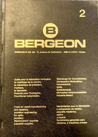 Bergeon Catalogue No.2 Tools for Watch manufacturing and Repairing
