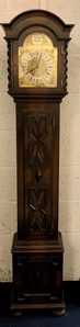 1920s Oak Cased Westminster Chime Grandmother  Clock