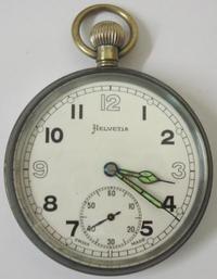 Swiss Helvetia Ex-Military Pocket Watch White Dial