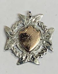 Silver and gilt Medallion for Watch Chain