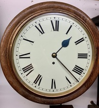 12" English Fusee Dial Wall Clock C1900