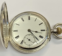 English Silver Half Hunter by Lancashire Watch Company