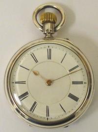 English Silver Cased Pocket Watch - Chester 1897
