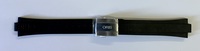 18mm Black Rubber Oris Strap With Buckle New Old Stock 07 41834