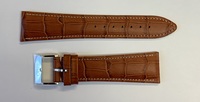22mm Brown Leather Oris Strap New Old Stock 07 52294B
