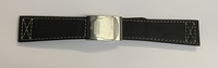 24mm Black Leather Oris Strap New Old Stock 07 52458FC