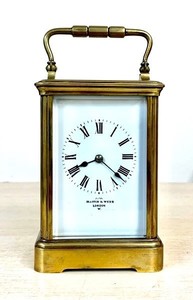 8 Day Antique Mappin & Webb Carriage Clock Circa  1880