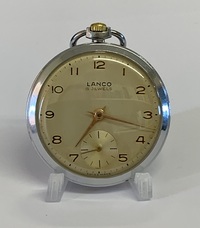 Lanco Open Face Dress Pocket Watch C1950