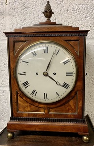 Twin Fusee Regency Bracket Clock with Pineapple Finial