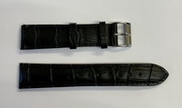 20mm Edox Black Leather strap