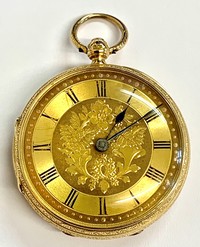 18ct Gold Antique Fusee Pocket watch C1894