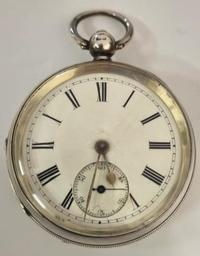 English Silver Cased Full Plate Lever Pocket Watch c1903