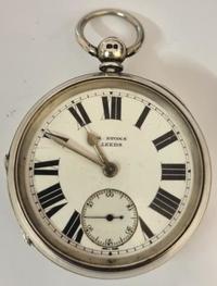 English Silver Cased Full Plate Lever Pocket Watch c1904