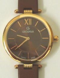 New Grovana Mid-size Quartz Wristwatch gold plated