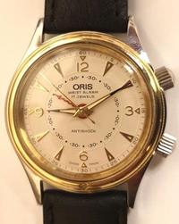 Oris 7451 All Stainless Steel Alarm Wristwatch