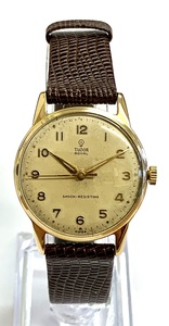Rolex Tudor Royal 9ct Gold Manual Wind Watch