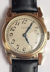 American Elgin 10K Rolled Gold Bezel Wristwatch