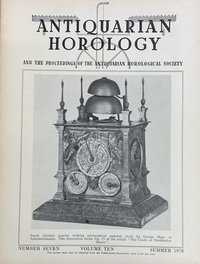 Antiquarian Horology Summer 1978 X No.7