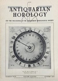 Antiquarian Horology Autumn 1979 XI No.5