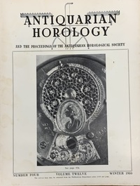 Antiquarian Horology Winter 1980 XII No.4