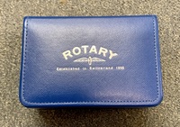 Rotary Blue Watch Box with Cardboard Sleeve