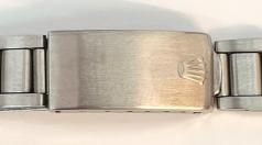 Rolex Oyster stainless steel bracelet with fold over links circa 1972, 19mm with attached end pieces reference 7835.