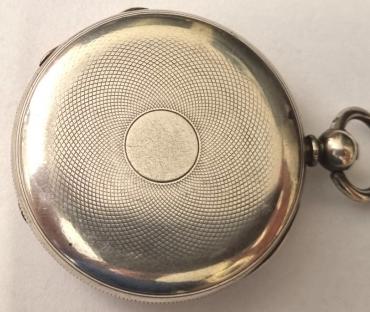 Late C19th Swiss half hunter pocket watch by Le Comte of Geneva in a silver case with key wind and time change. External blue Roman hours on the outer case and internal white enamel dial with black Roman hours and blued steel hands with subsidiary seconds dial at 6 o/c. Swiss signed Le Comte, Geneve split bar jewelled lever escapement in a silver case bearing the Le Comte mark and numbered 40275.