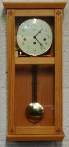 Pine case Westminster chime by Hermle