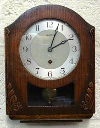 Stained Oak 8 Day Time Piece by Bentima