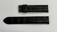 19mm Black Edox Crocodile Pattern Strap