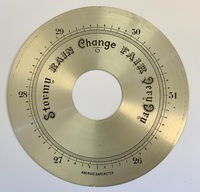 Silvered Barometer Dial 158mm