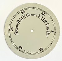 Silvered Barometer Dial 83mm