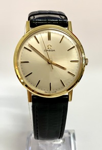 C1967 Omega Gold Plated Gents Wristwatch with Box and Papers
